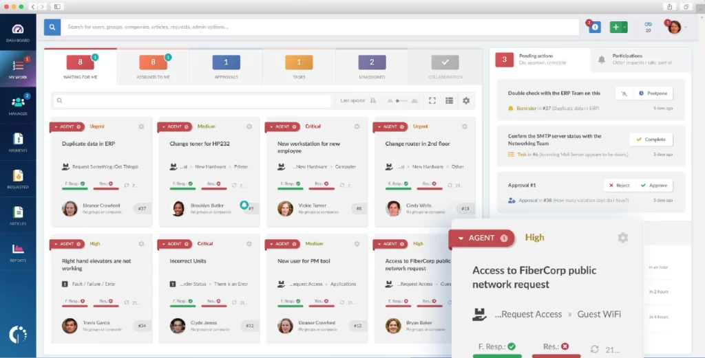 Dashboard InvGate Service Desk